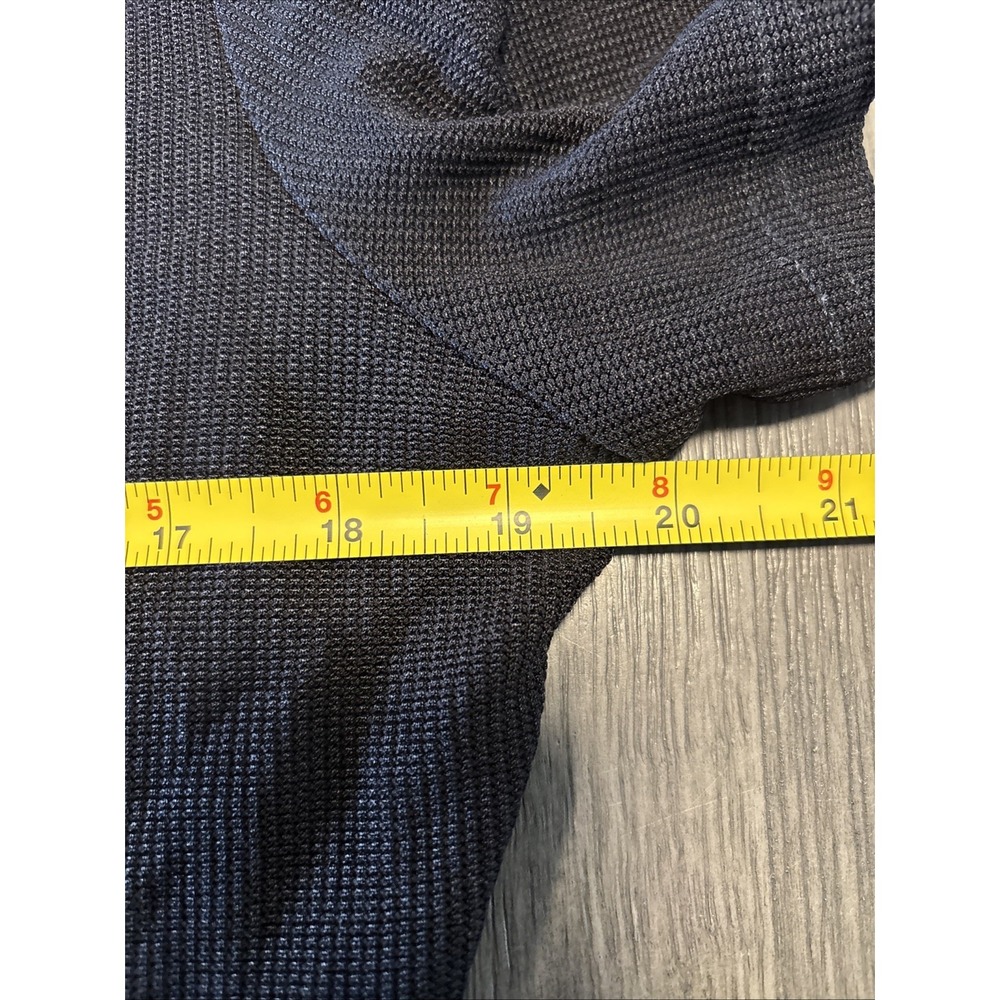 Women's Black Waffle Knit (Ponte?) Textured Shirt Dress Fit & Flare Minimalist M - Picture 4 of 5